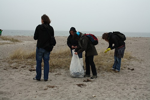Hohe DÃ¼ne (GERMANY): "Ocean Initiatives 2012": EUCC-D collecting Marine Litter at the beach."Ocean Initiatives 2012": EUCC-D sammelt Müll am Strand.