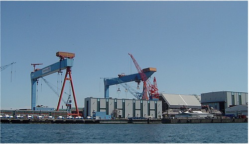 Kiel (GERMANY): Die Kieler Werft